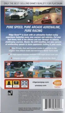 Ridge Racer (EU - AU) box cover back